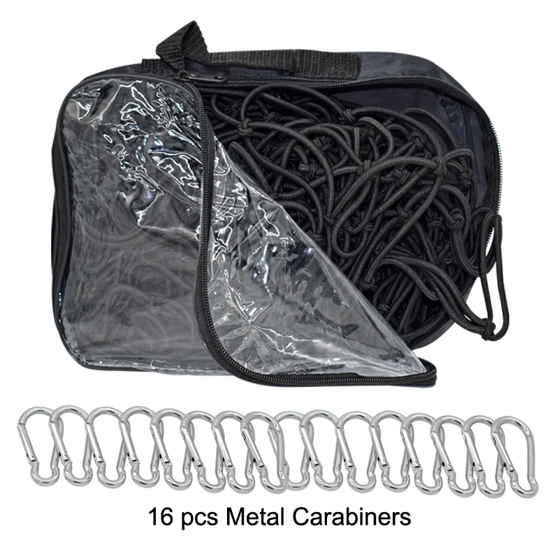 Large 120cm x 180cm Stretch Trailer Cargo Net Boot 12 Hooks Rack Car Truck Rack