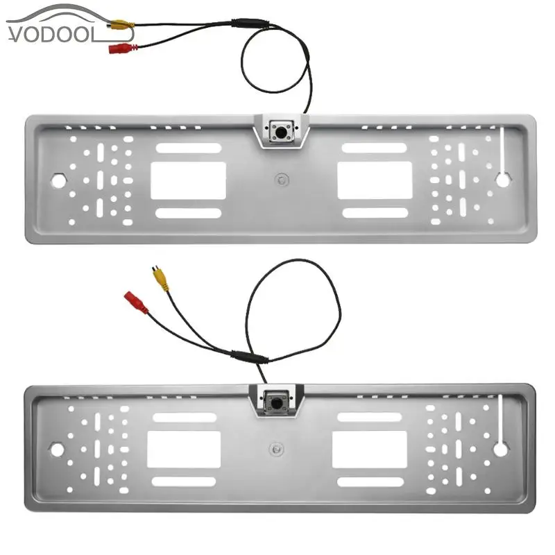 Водонепроницаемая Европейская Автомобильная рамка для номерного знака, светодиодная резервная камера, автомобильный держатель номерного знака, кронштейн, парковочная камера заднего вида