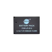DSTE LP E12 Rechargeable Battery for Canon M 100D Kiss X7 Rebel SL1 EOS M10 DSLR