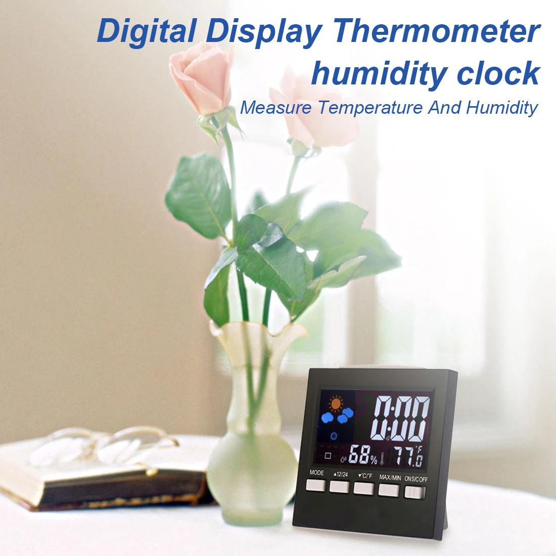 

Multifunctional perpetual calendar clock alarm clock Digital Thermometer Hygrometer Clock Weather Station Forecast Household