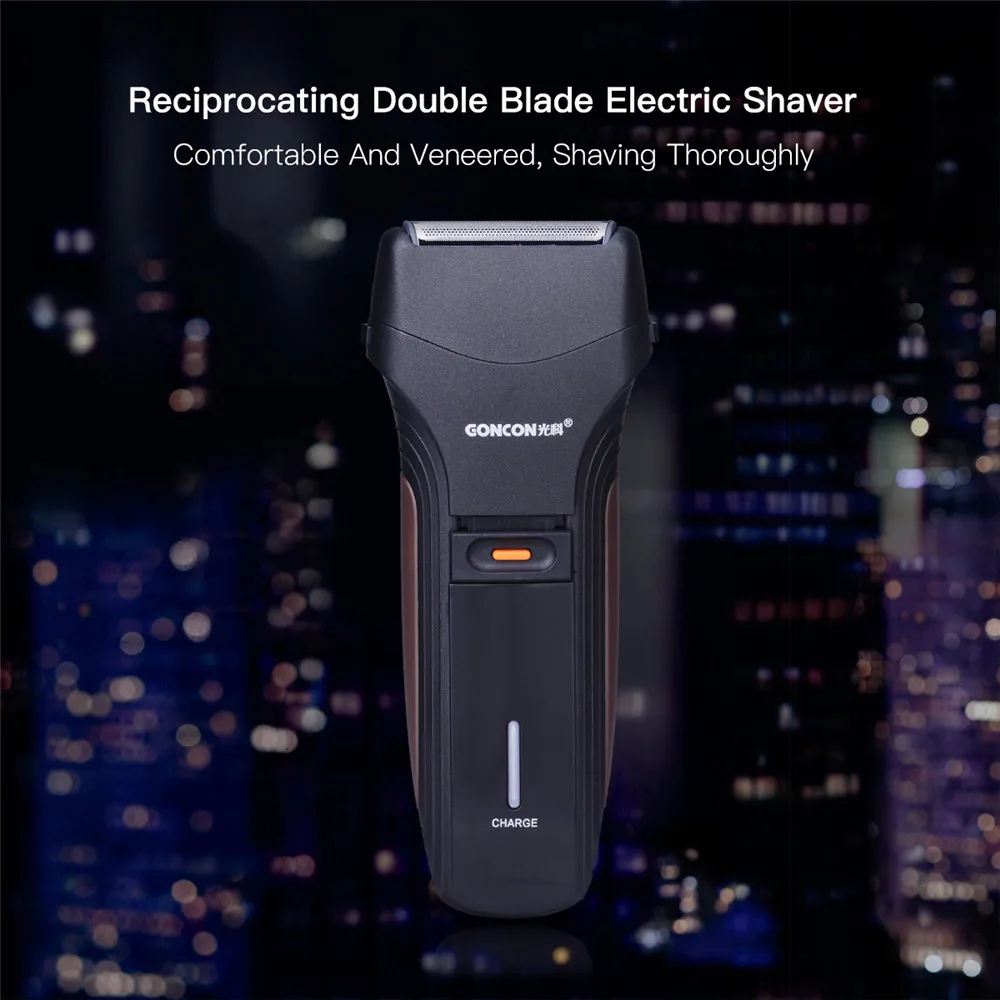 

Men's Professional Electric Shaver Washable Reciprocating Double Blade Electric Razor Rechargeable Face Care Shaving Machine 21