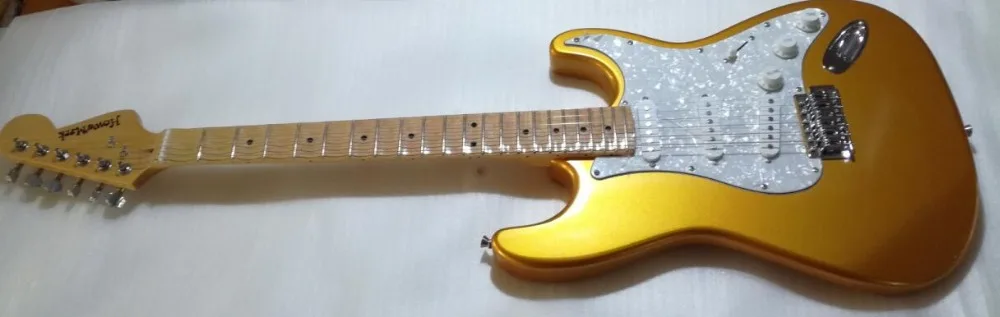 

High Quality cheap price GYST-1040 Gold color concave maple fretboard big head Electric Guitar, Be Customized, Free shipping