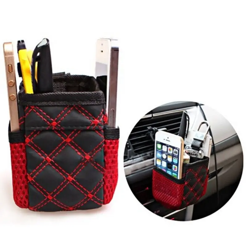 

Car Storage Mobile Phone Bag Multi-functional Auto Supplies Buggy Bag Car Auto Pouch Adhesive Visor Box Car Accessories