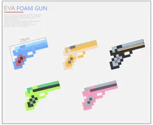2015 New Minecraft Toys Minecraft Foam Diamond gun EVA Model Toys Gift Toys For Kids Birthday