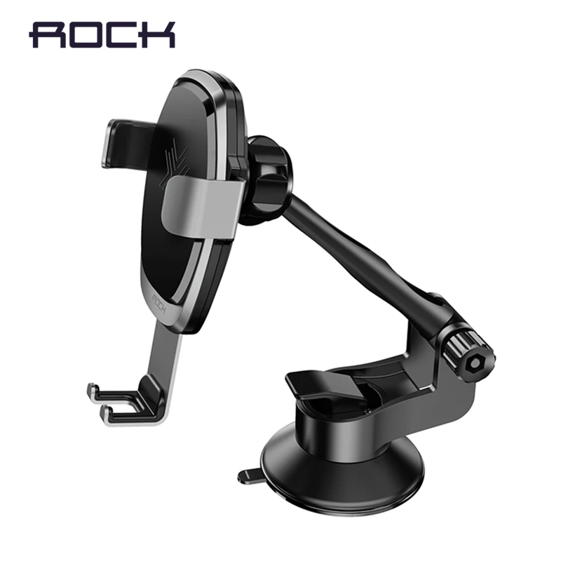 ROCK Car Mount Qi Wireless Charger For iPhone X 8 Plus 10W Quick Charger Fast Wireless Charging Pad Car Holder Stand For Samsung