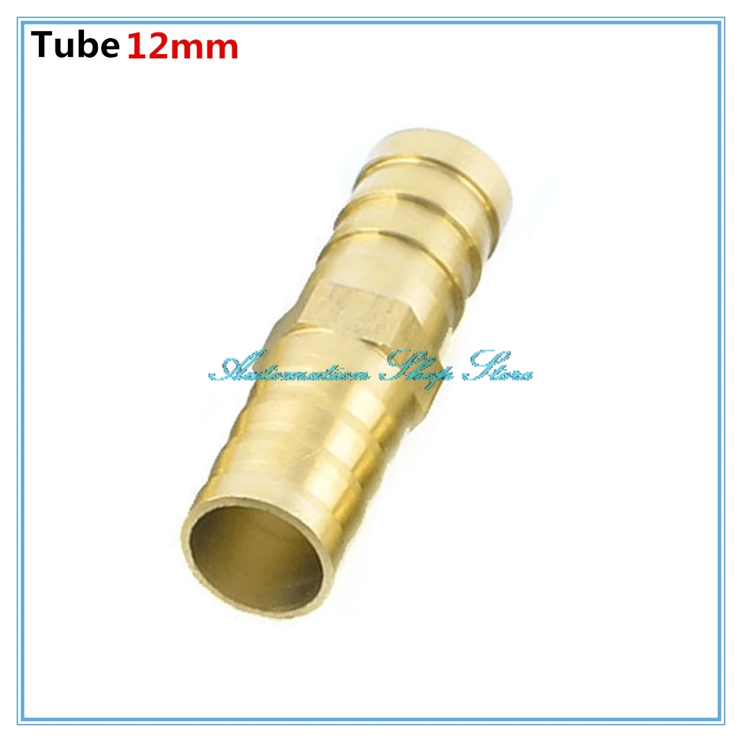5pcs 12mm 12mm Hose Barb Brass Pipe Fitting Straight Copper Barbed Coupler Connector Adapterin