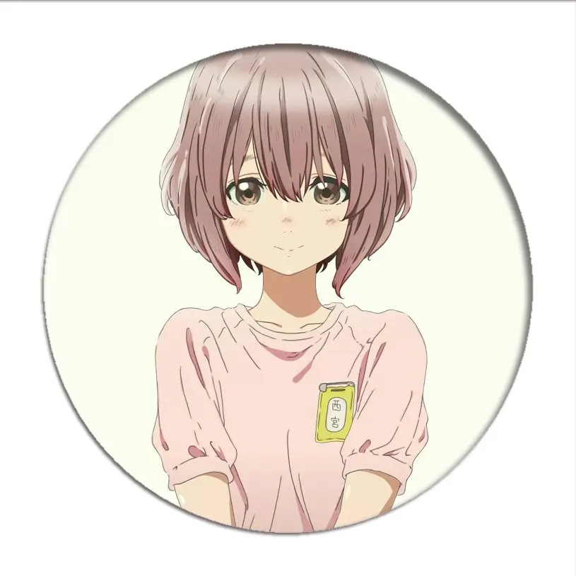 1pcs Koe No Katachi Cosplay Badge ishida shouya Brooch Pins Shouko Nishimiya Collection Badges for Backpacks Clothes pretty woman costume