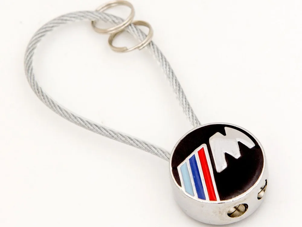 high quality wire metal car Key chain rings For BMW keychain Metal Car Logo Keyrings Vehicle