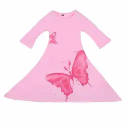 CHAMSGEND Одежда для детей; малышей; девочек с длинным рукавом бабочка хлопок принцесса Труба платье JAN18 P30