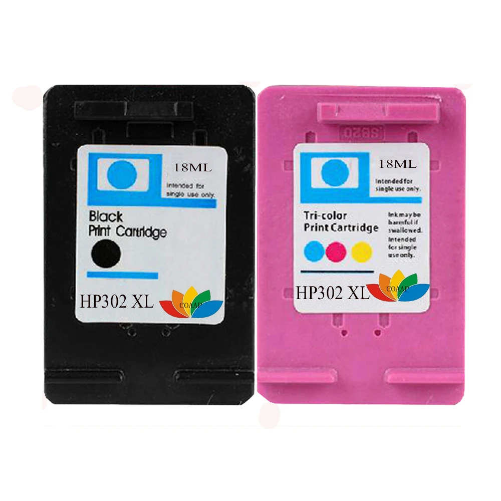 

1 Set HP 302 Multipack Compatible Ink Cartridges (Black, Color) for HP Deskjet, ENVY, Officejet