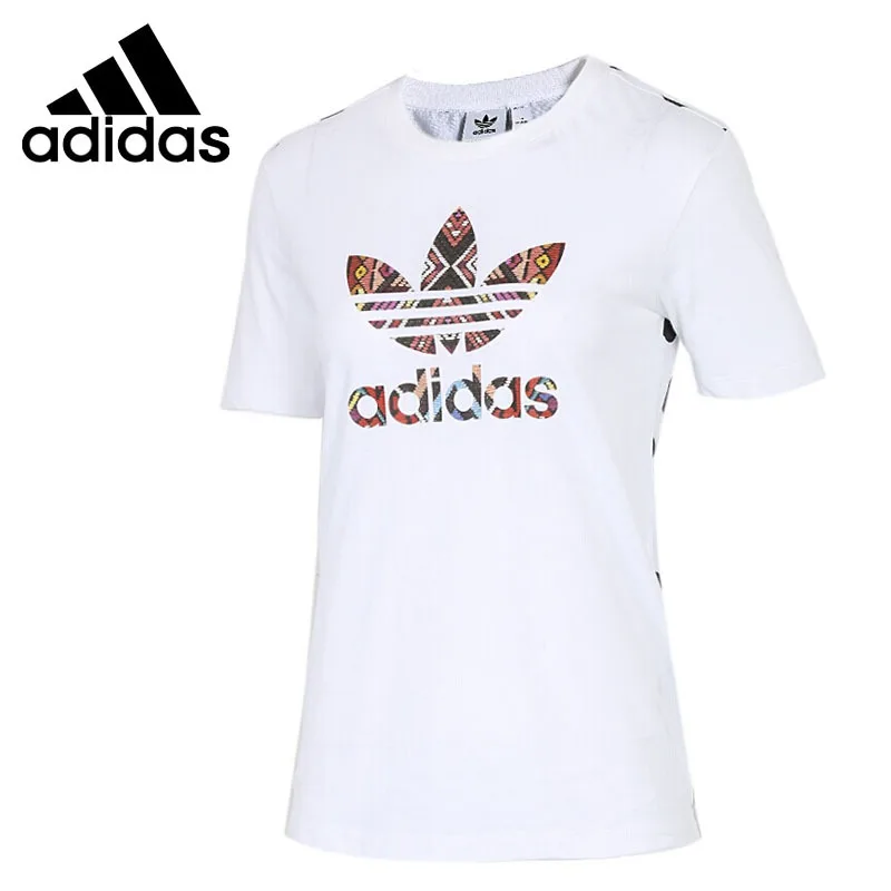 Новое поступление Adidas Originals фермы футболка Для женщин футболки с коротким рукавом спортивная