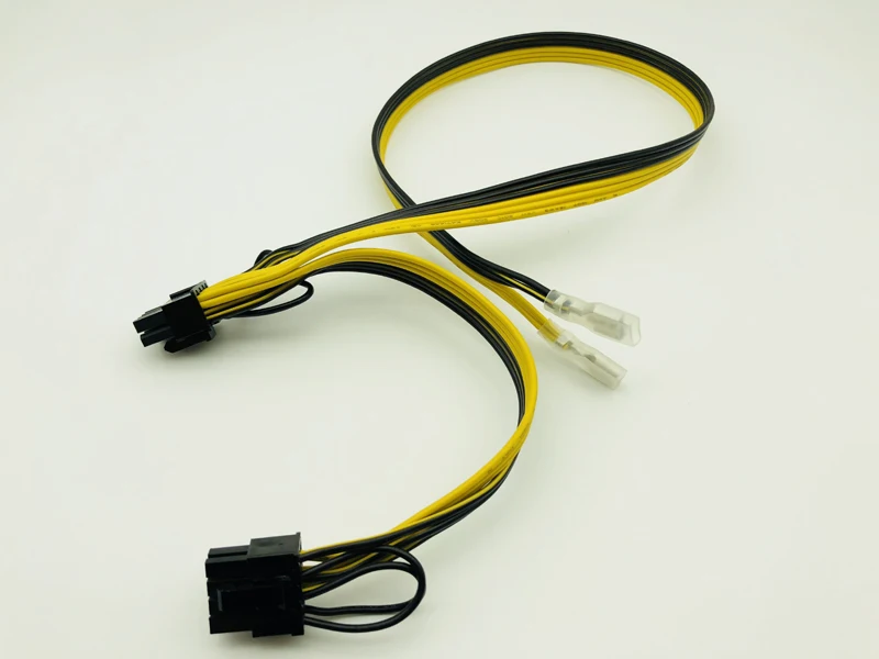 Dual 8pin (6+2) Splitter Power Power Cable PCIE Video Card Supply Wire 250 Female Terminal 18AWG Cables for ETH BTC Miner Mining Dual 8pin (6+2) Splitter Power Power Cable PCIE Video Card Supply Wire 250 Female Terminal 18AWG Cables for ETH BTC Miner Mining