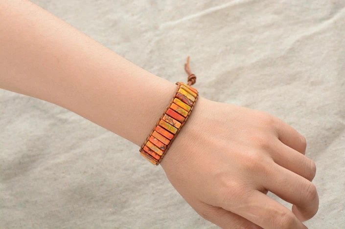 Bohemian Fiery Jasper Bracelet