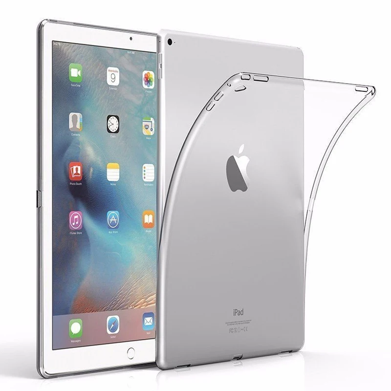 

For iPad Pro 12.9 Case Transparent Soft Silicone TPU Protective Cover For iPad Pro 12.9 inch Case Clear Anti-knock Cases Coque