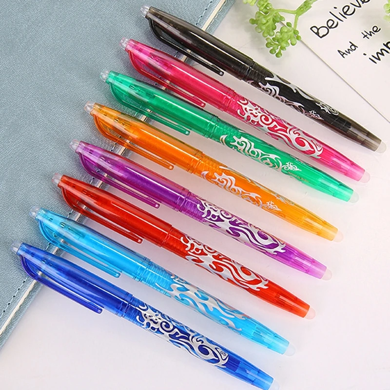 

8Pcs/Set Erasable Gel Pens Magic Temperature Control Colorful Pen 0.5mm Rainbow Pen Student Gift School Office Supply