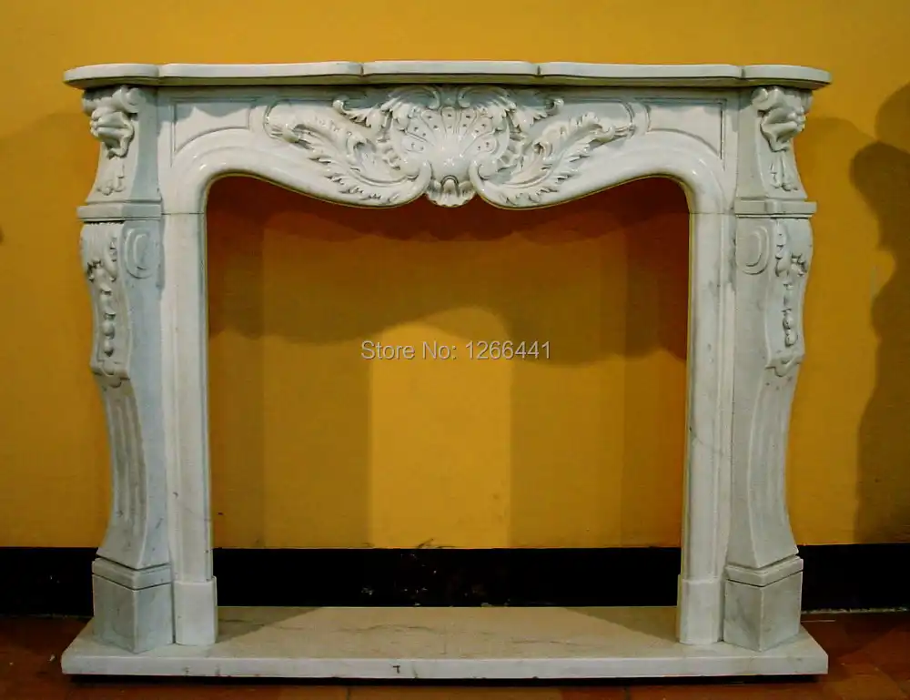 Carved Stone Fireplace Mantel Surround Custom Made Classic French