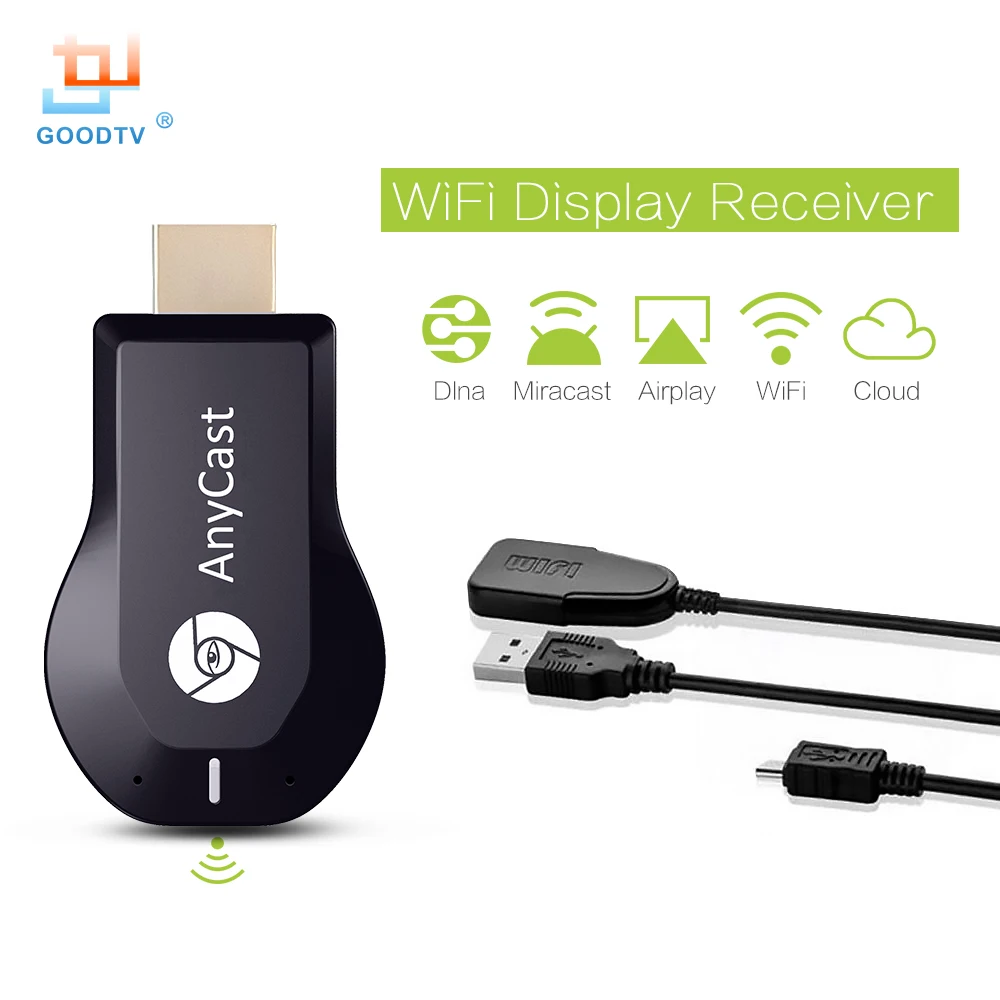 Media Player AnyCast M2 WiFi Display Receiver DLNA Miracast Dongle TV Stick for Windows Android iOS Mac Device HDMI 1080P