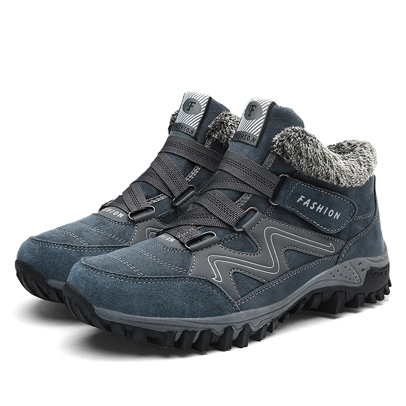 Bottes Anti De Chaussures Peluche Hiver 48 D'hiver Grande Hommes Chaud 38 bleu Sécurité Taille dérapage Supérieure Noir En Qualité B84xwrE8qH