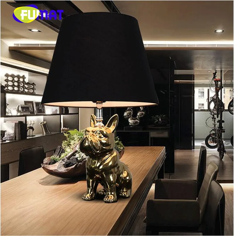 Ceramic Dog Table Lamp 12
