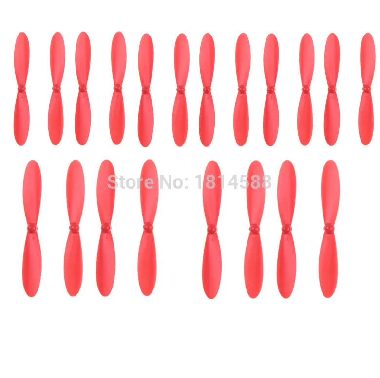 

20PCS Hubsan X4 H107P H107C + H107D + PLUS Quadcopter accessories H107D + -02 Red main blade propeller blades