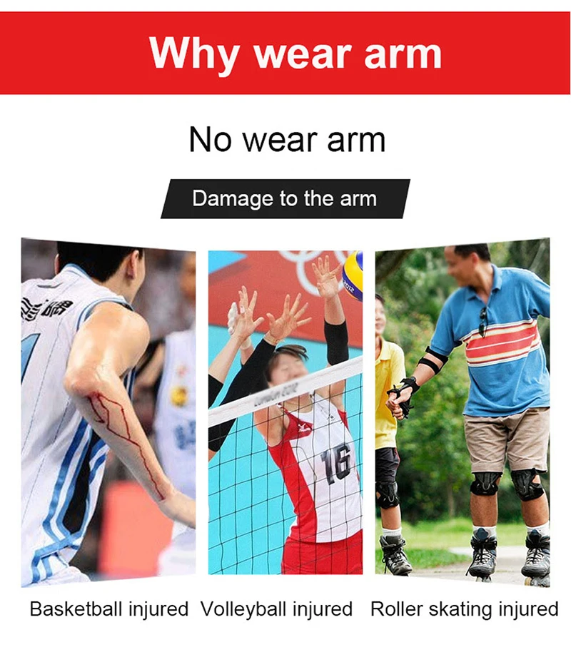 1 шт., баскетбольная Мужская Поддержка локтя, рукав, удлиненный, дышащий, защита для рук, для футбола, спорта на открытом воздухе, налокотник, защита