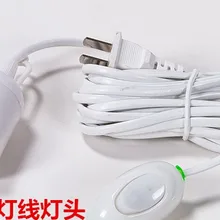 E27 Ламподержатель e27 Переходная муфта с винтовой резьбой с переключателем вилка с двумя контактами 400 см провод для 3-200 W подвесной светильник потолок светильник светодиодный Подвесная лампа