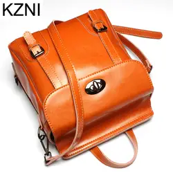 Kzni кожаный кошелек Crossbody Для женщин сумка женский рюкзак мешок основной Femme De Marque L123130