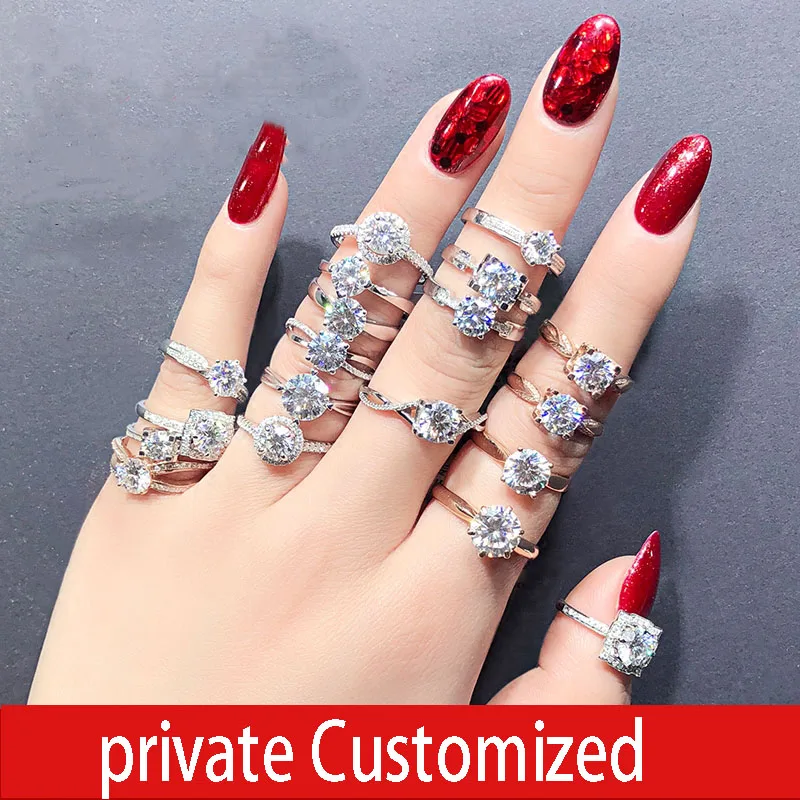 

We have a lot of styles that we like to customize. 1-5 Carat ct Wedding Moissanite Diamond Ring Genuine 18K 750 White Gold