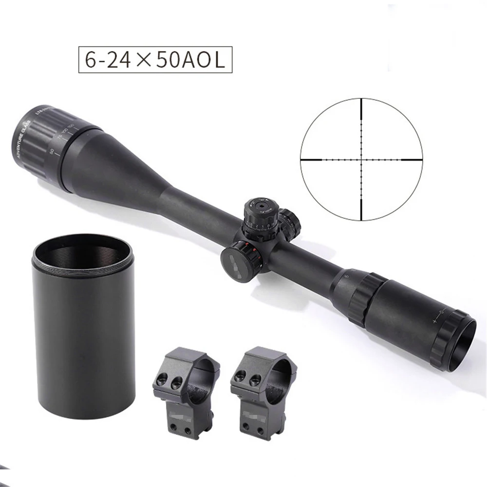 

Shooter New Tactical Military ST 6-24x50AOE Rifle Scope For CS Game Hunting Shooting OS1-0356