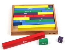 Juguete del bebé Numérico Barra Barras de Formación Preescolar Montessori Matemáticas Educación de La Primera Infancia Juguetes Para Niños Brinquedos juguetes