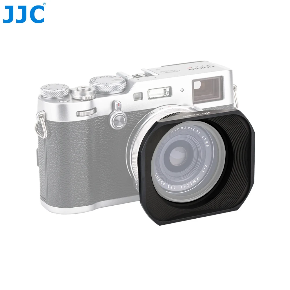 JJC Square Metal Camera Lens Hood for Fujifilm X70/X100/X100S/X100T/X100F Protector Adapter Ring Kit Compatible 49mm Filter Cap JJC Square Metal Camera Lens Hood for Fujifilm X70/X100/X100S/X100T/X100F Protector Adapter Ring Kit Compatible 49mm Filter Cap