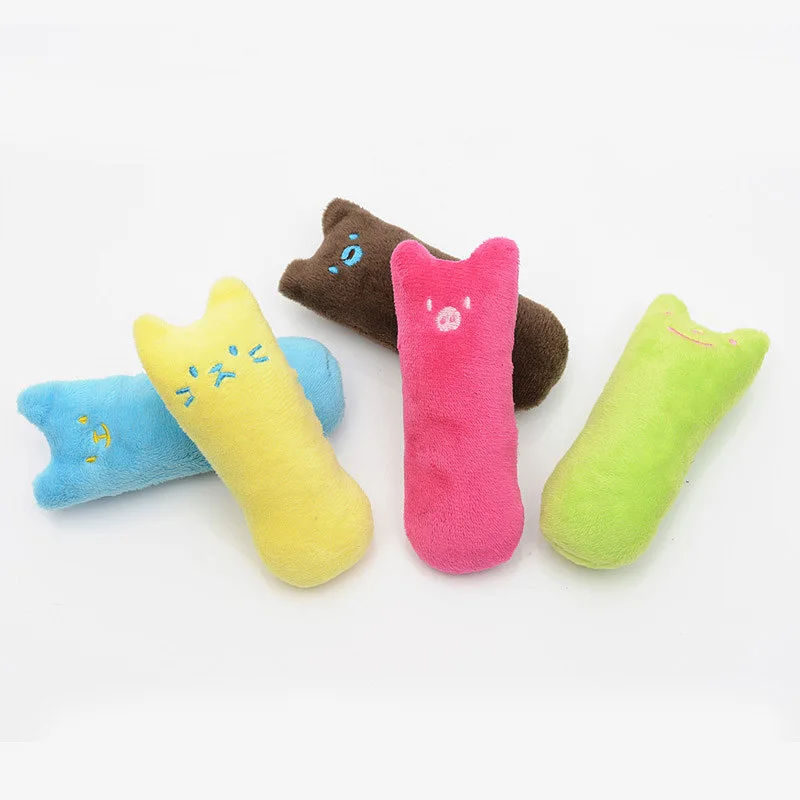 Cat Toys Funny Grinding Catnip Interactive Plush Cat Toy Pet Kitten Chewing Toy Claws Thumb Bite Cat Mint For Cats Teeth Toys