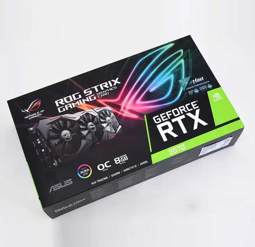 Asus ROG-STRIX-RTX 2070-o8g-игровая компьютерная игровая видеокарта с поддержкой 4 экрана