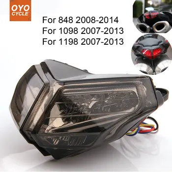 

Motorcycle Integrated LED Tail Light Brake Turn Signal Blinker For Ducati 848 1098 1198 2008-2013