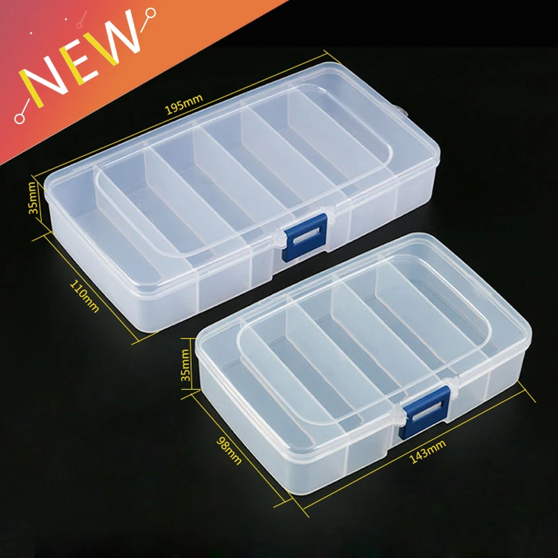 1pcs Plastic Tool Screws IC Jewelry Beads Fishing Storage Box Craft Organizer Small Part Container Case