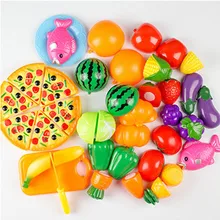 Подарок для ребенка, 24 штуки, ролевые игры, кухня, ужин, резка, угощения, забавная игра, набор еды, живые игрушки для детей