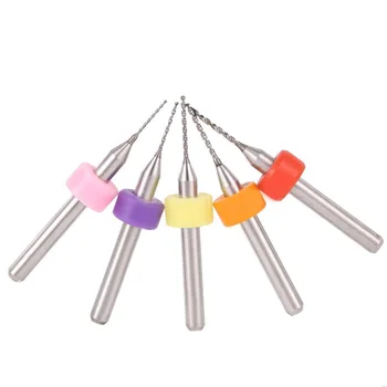 

50pcs 0.5mm To 0.9mm PCB Tungsten Carbide Micro Drill Bits Tool UK SELLER