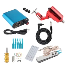 Горячая 1 комплект профессиональная татуировка для тела Электропитание тату оборудование тату комплект для начинающих татуировок