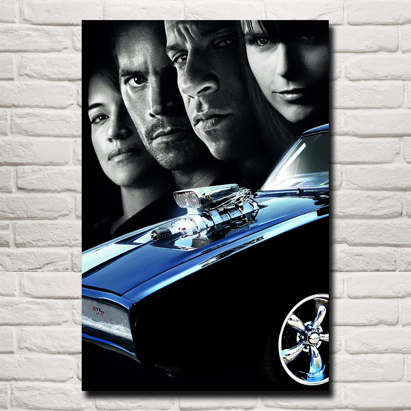 Foocome Fast & Furious Классические Постеры для фильмов и печати гостиной художественная