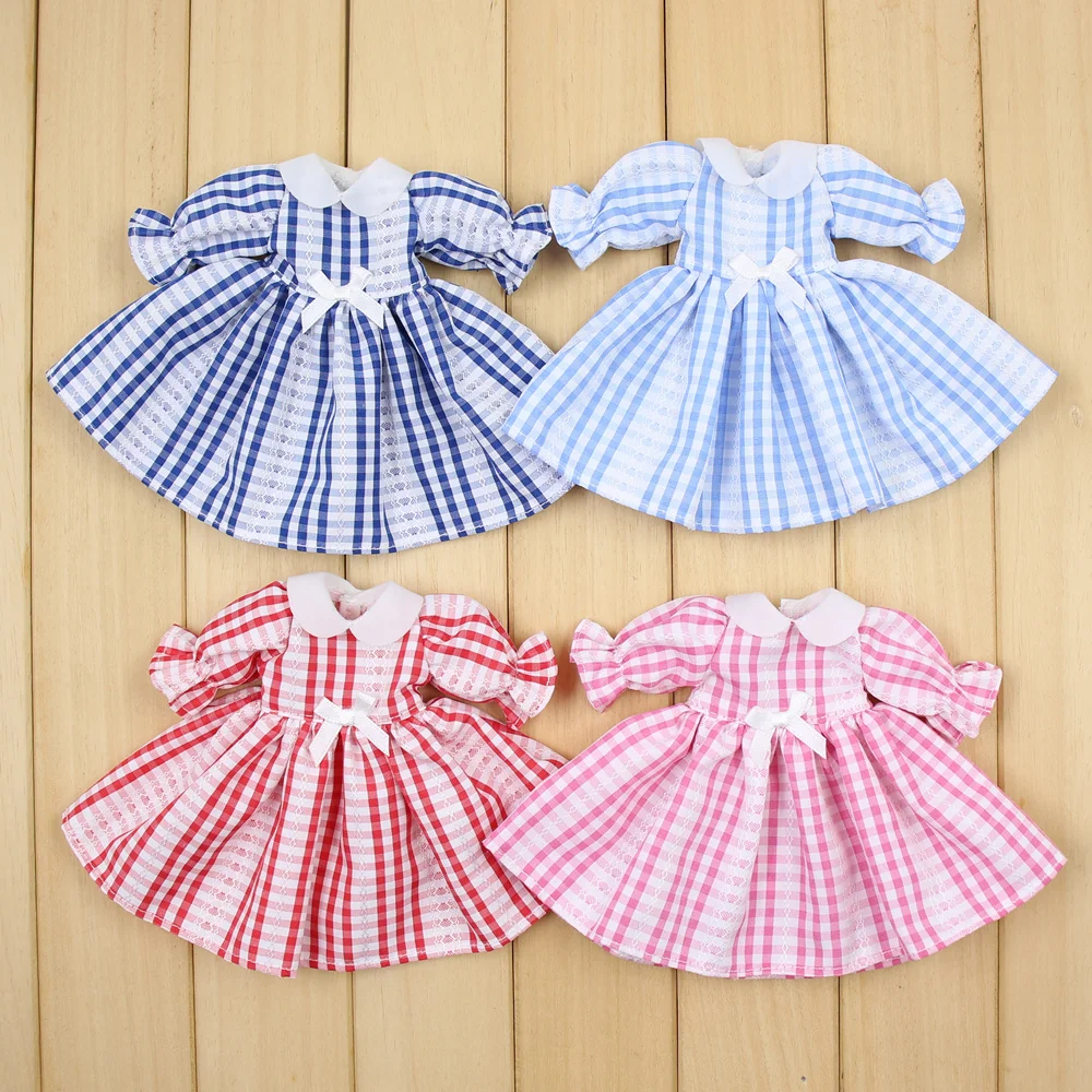 

Fortune Days ICY DBS Doll 1/6 Clothes Cute youth plaid dress in four colors for Neo blyth icy DBS doll 30cm toys