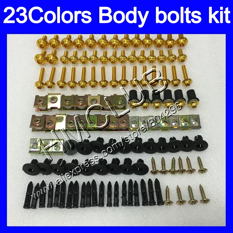 Полный Обтекатель Болты Комплект для YAMAHA YZF600R 96 97 98 99 00 01 YZF-600R YZF 600R 02 03 04 05 06 07 всего тела винты винт с мелкой резьбой