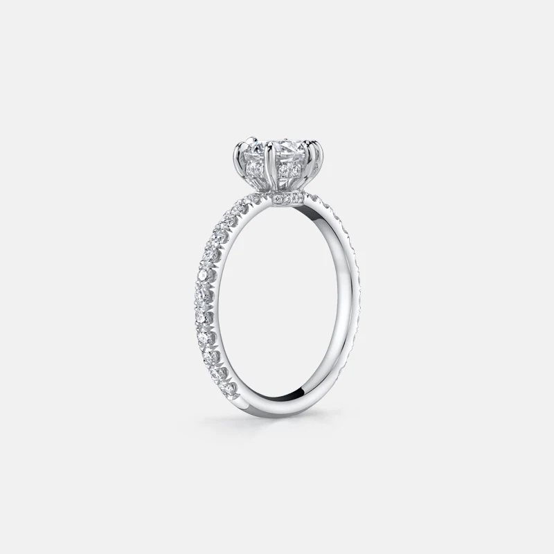 Женское кольцо из серебра 925 пробы 1 карат|silver jewelry|ring sterlinganniversary ring |