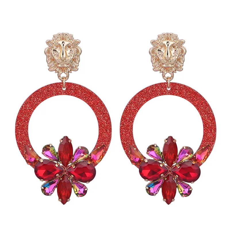 Earrings for woman Red