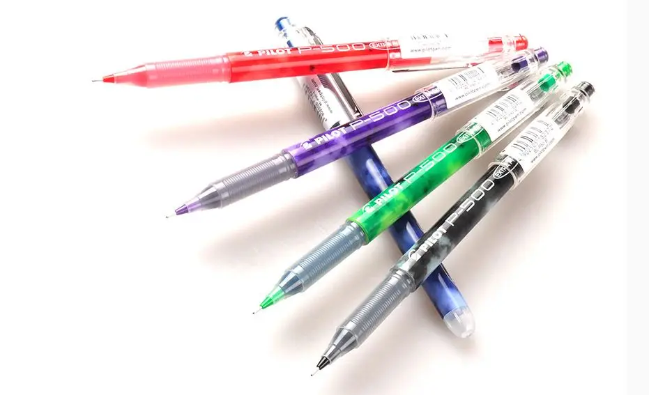 Pilot Pens Fine Needle Tip Gel Ink Pen P-500 0.5 mm Japan BL-P500 P700 0.7 mm 3