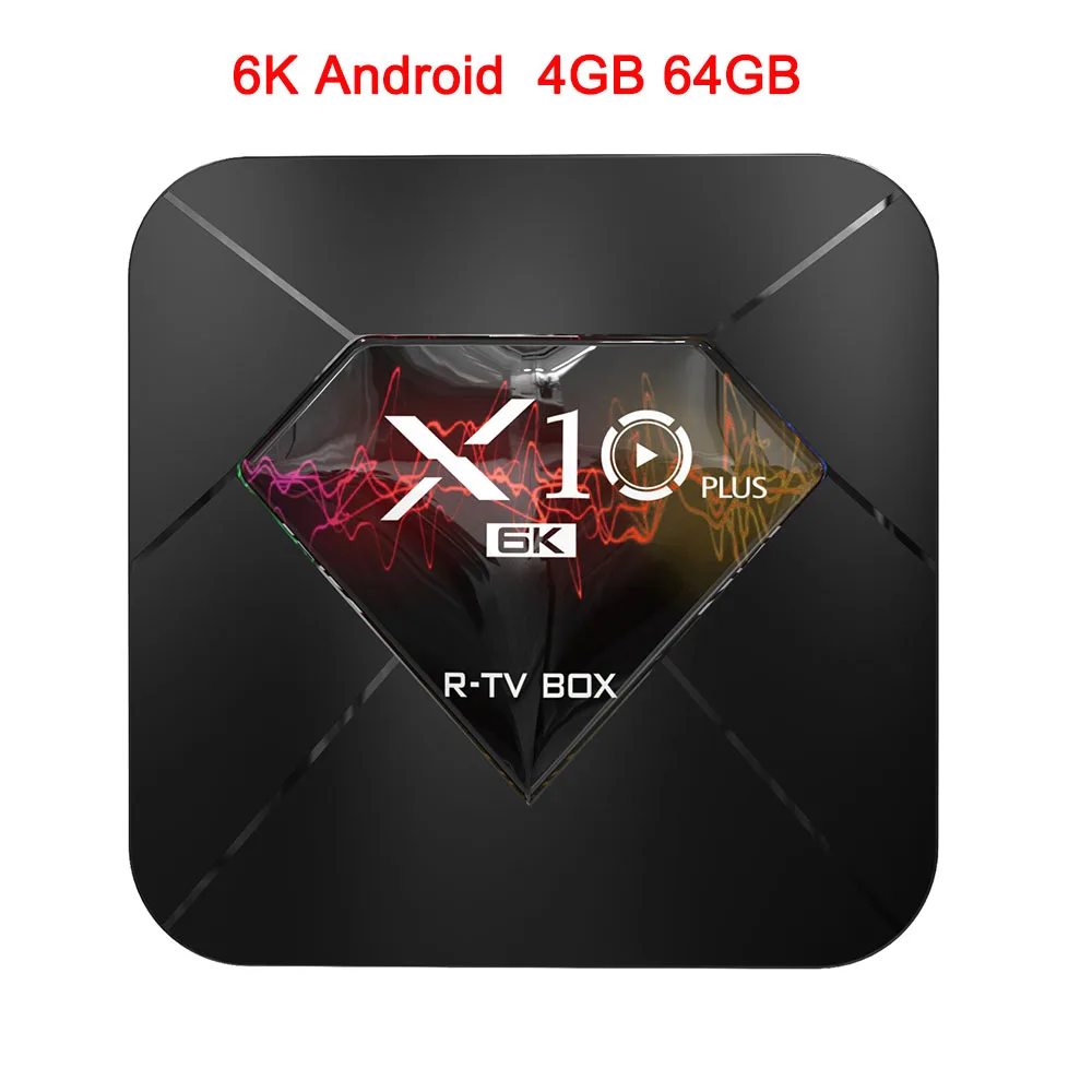 XGODY 2019X10 Plus 6K Android 9,0 Smart tv Box Allwinner H6 Четырехъядерный 4 ГБ 32 ГБ 64 Гб 2,4 ГГц Wifi USB 3,0 H.265 медиаплеер коробка - Цвет: 4GB 64GB