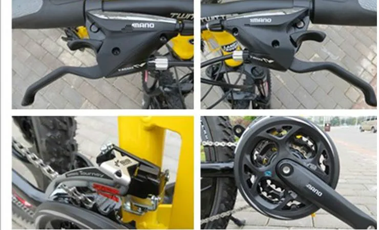 Top Kalosse Hydraulic brakes   tyre dirt bike  Soft-tail  frame  Folding  full suspension  mountain bike 26er    21/24/27/30 speed 3