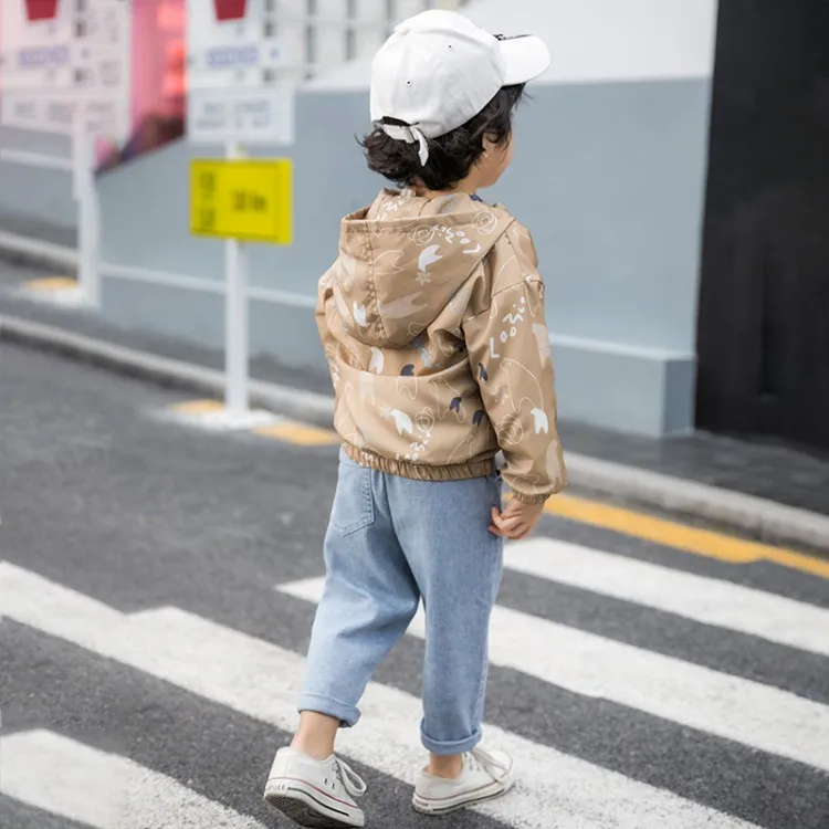 CROAL CHERIE Spring Outerwear Coats Boys Kids Girls Jacket Cute Dinosaur Children Clothing Casual Baby Spring Jacket  (10)