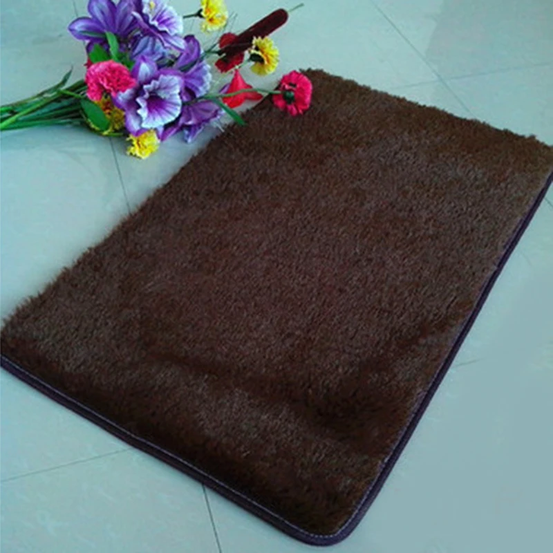 40*60/ 50*80cm Pleuche Non-slip Bedroom Door Dustproof Plush Bath Floor Mat For Room 40*60/ 50*80cm Pleuche Non-slip Bedroom Door Dustproof Plush Bath Floor Mat For Room