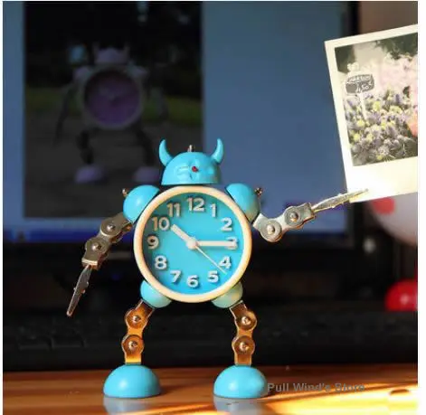 Волшебный маленький монстр Будильник мультфильм доспехи часы Персонализированная машина часы классные часы робот рождественские подарки
