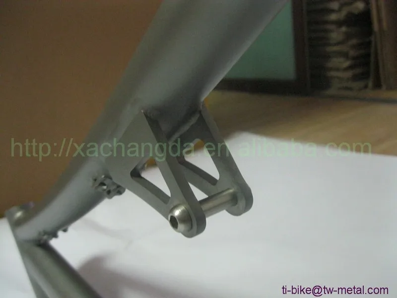 Top Titanium Sand Blasting Full Suspension Bike Frame Custom Titanium Suspension Bicycle Frames XACD Titanium Bike Frame Suspension 16 Top Titanium Sand Blasting Full Suspension Bike Frame Custom Titanium Suspension Bicycle Frames XACD Titanium Bike Frame Suspension 16